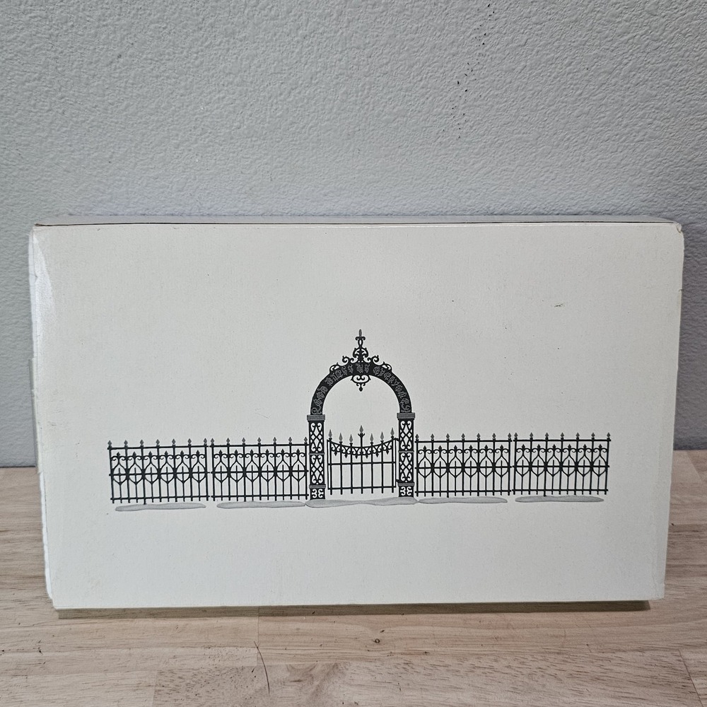 Dept 56 Heritage Village - Victorian Wrought Iron Fence And Gate #52523